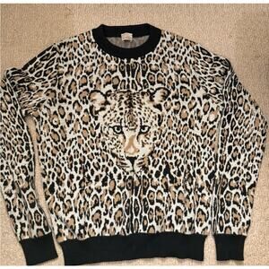 Pinko italian sweater size XS cheetah print